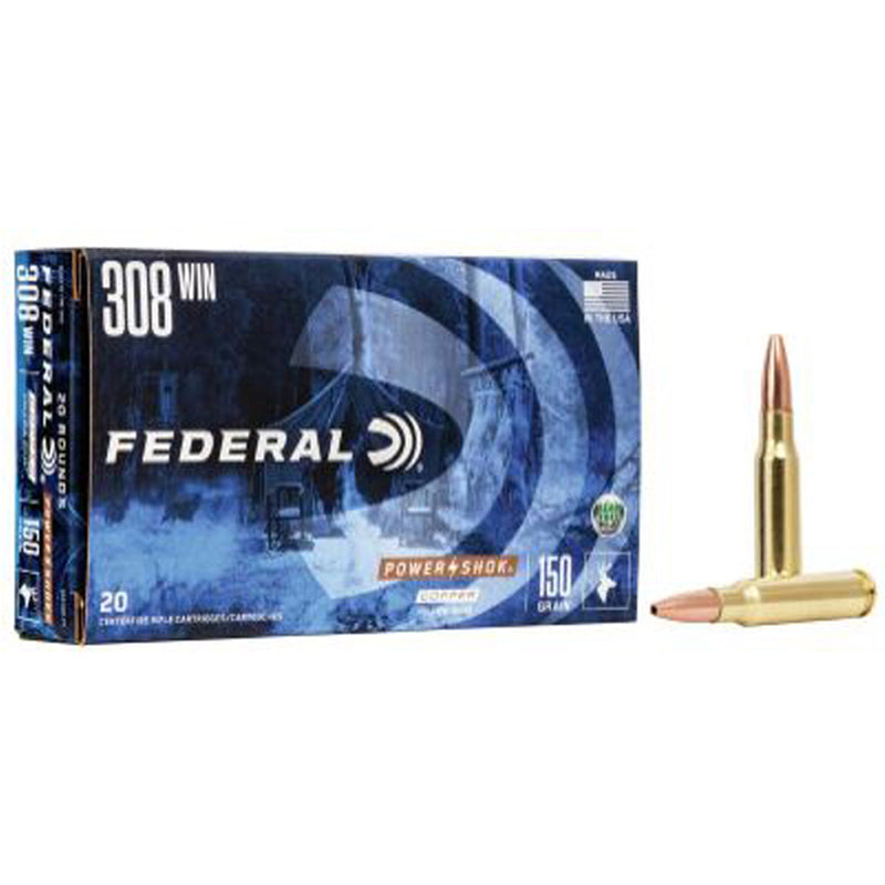 Fed Copper .308win 150gr