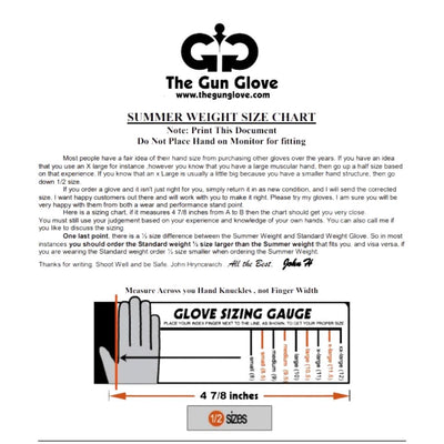 Gun Glove Standard Weight